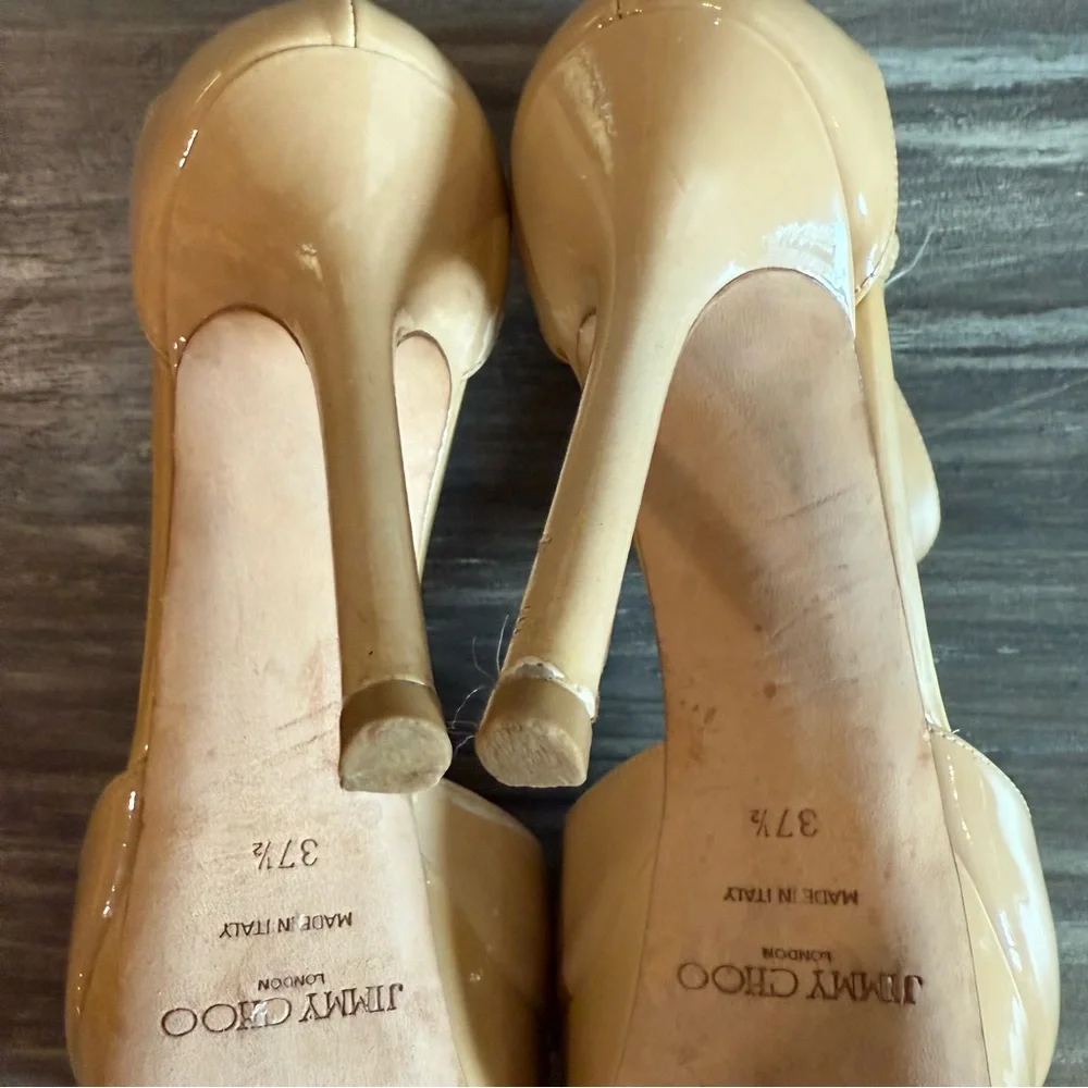 Jimmy Choo Nude Heels - Picture 8 of 11